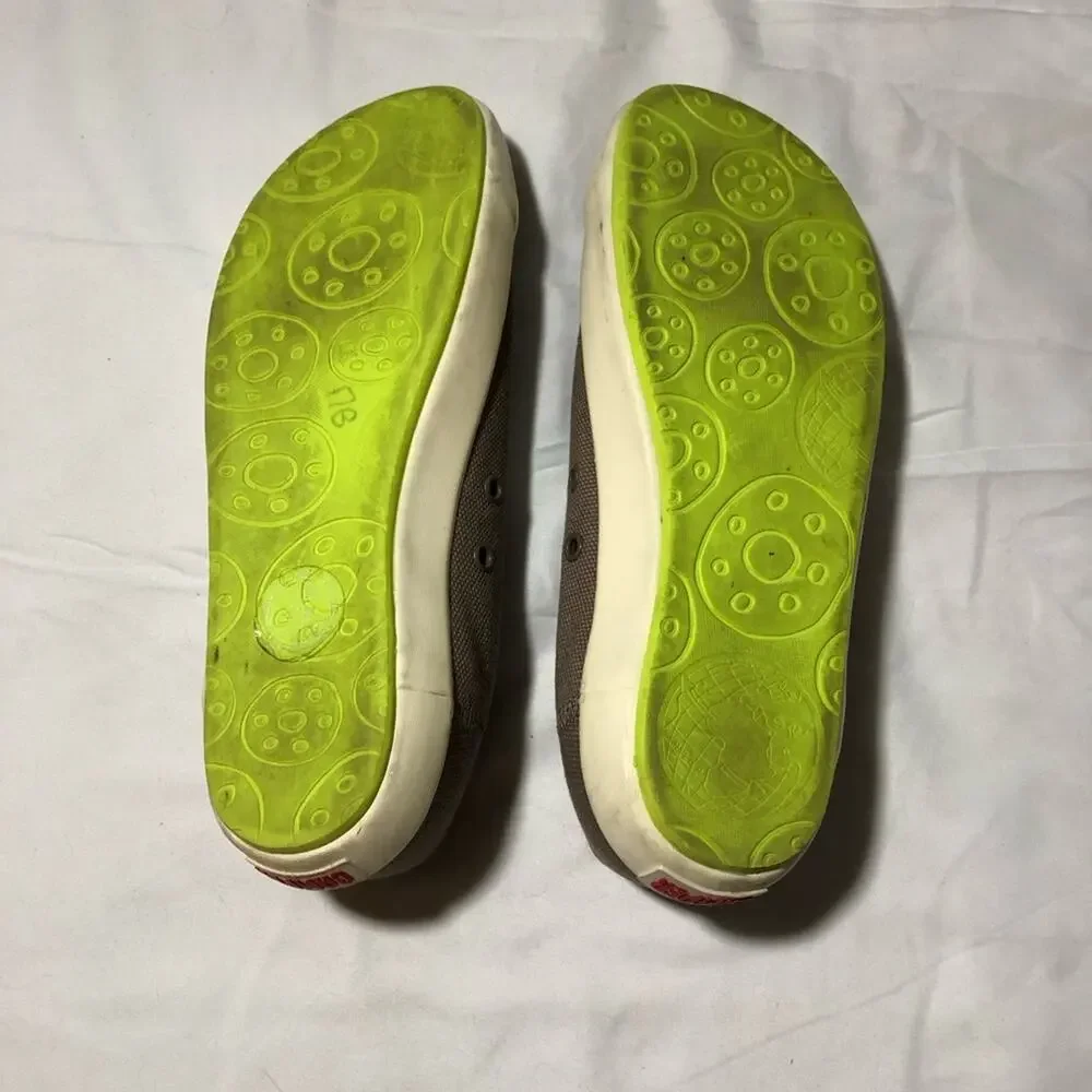 Camper womens 40 (us9) peu rambla recycled canvas slip on sneakers elastic laces